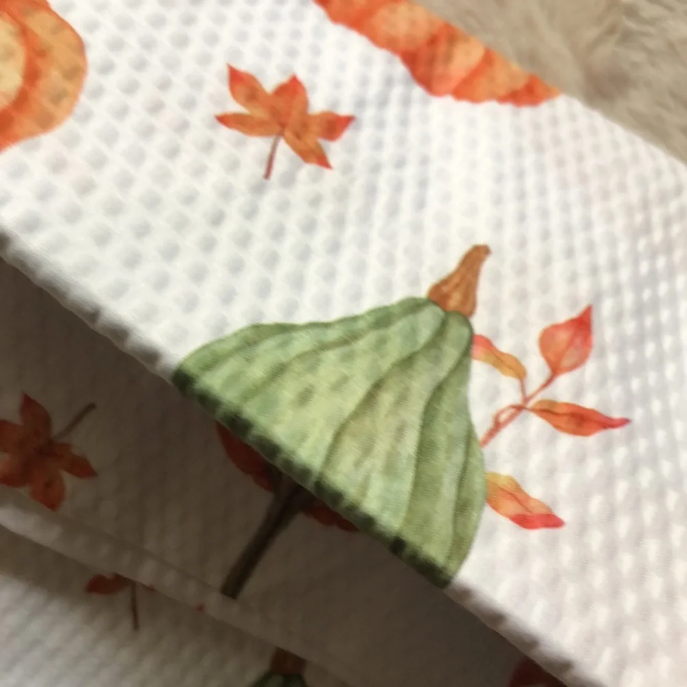 Maple Gourds Pumpkin Print Water Resistant Shower Curtain